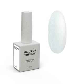 Nailsoftheday Cover base milk 06 shimmer — молочне напівпрозоре з блакитним шиммером базове покриття для нігтів, 10 мл