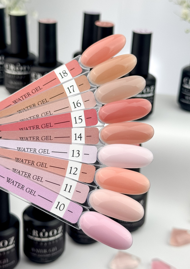 Crooz Water Gel 10 - Світлий пастельно-фіолетовий гель, 15мл