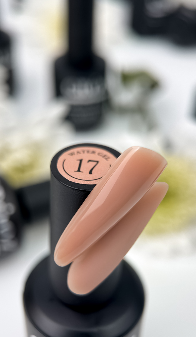 Crooz Water Gel 17 - Теплий карамельно-бежевий гель, 15мл