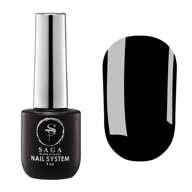 Топ для гель-лаку Saga Color Top Black (чорний), 9 мл