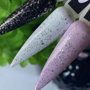 Топ для гель-лаку Saga Leaf Silver (зі срібною крихтою), 8 мл