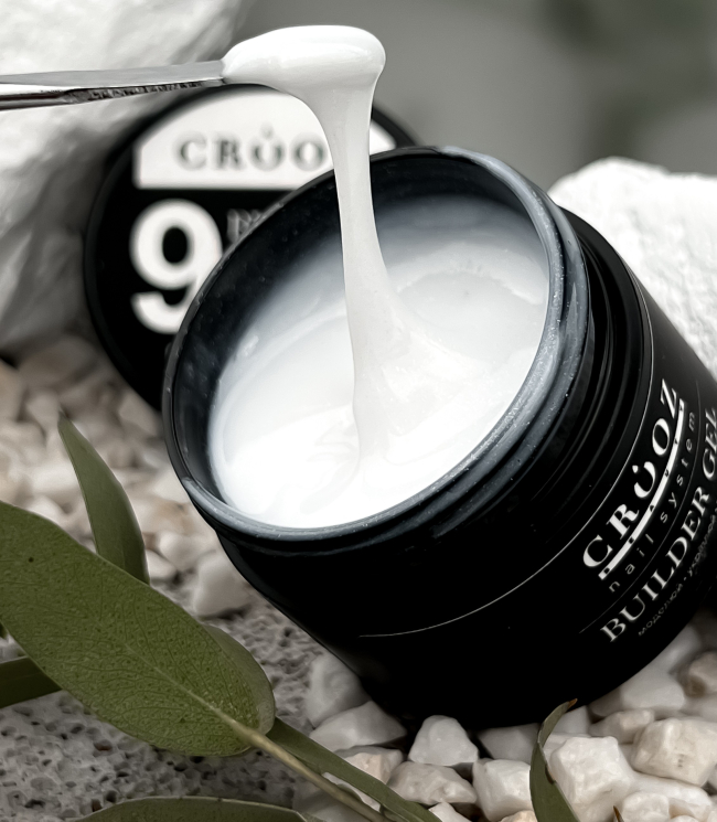 CROOZ Builder Gel №9 Shimmer Milk, Гель для нарощування та зміцнення нігтів 