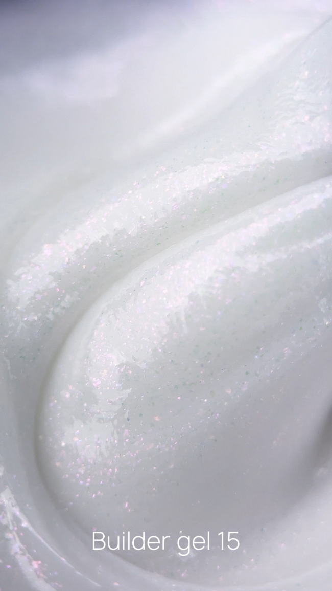 CROOZ Builder Gel №15 Shimmer Snow, Гель для нарощування та зміцнення нігтів 