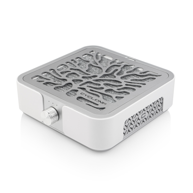 ВИТЯЖКА CYCLONE X3 SILVER 72W ДЛЯ МАНІКЮРУ ТА ПЕДИКЮРУ З НЕРА ФІЛЬТРОМ