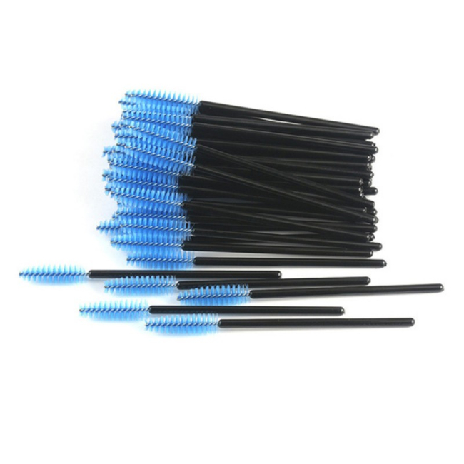 Набір щіточок для вій та брів 50шт, колір випадковий