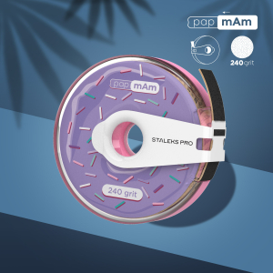 Змінний файл-стрічка papmAm в пластиковій котушці Bobbinail Staleks Pro Expert, 240 грит