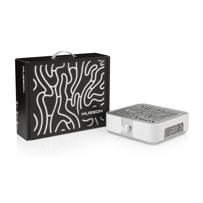 Витяжка MUSSON X2 SILVER на 72 вт. для манікюру та педикюру Витяжка MUSSON X2 SILVER на 72 вт. для манікюру та педикюру