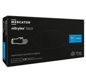 Рукавиці нітрилові неопудрені Black, S, XS, M, 100шт