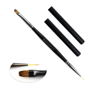 Пензлик RichColoR 2.5 двосторонній, штучний ворс, для акрилу, гелю та малювання