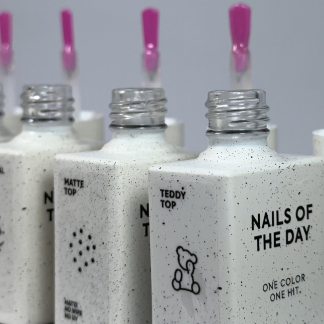 Matte Top Nailsoftheday No wipe With UV, матовий топ без липкого шару, з уф–фільтрами, 10ml